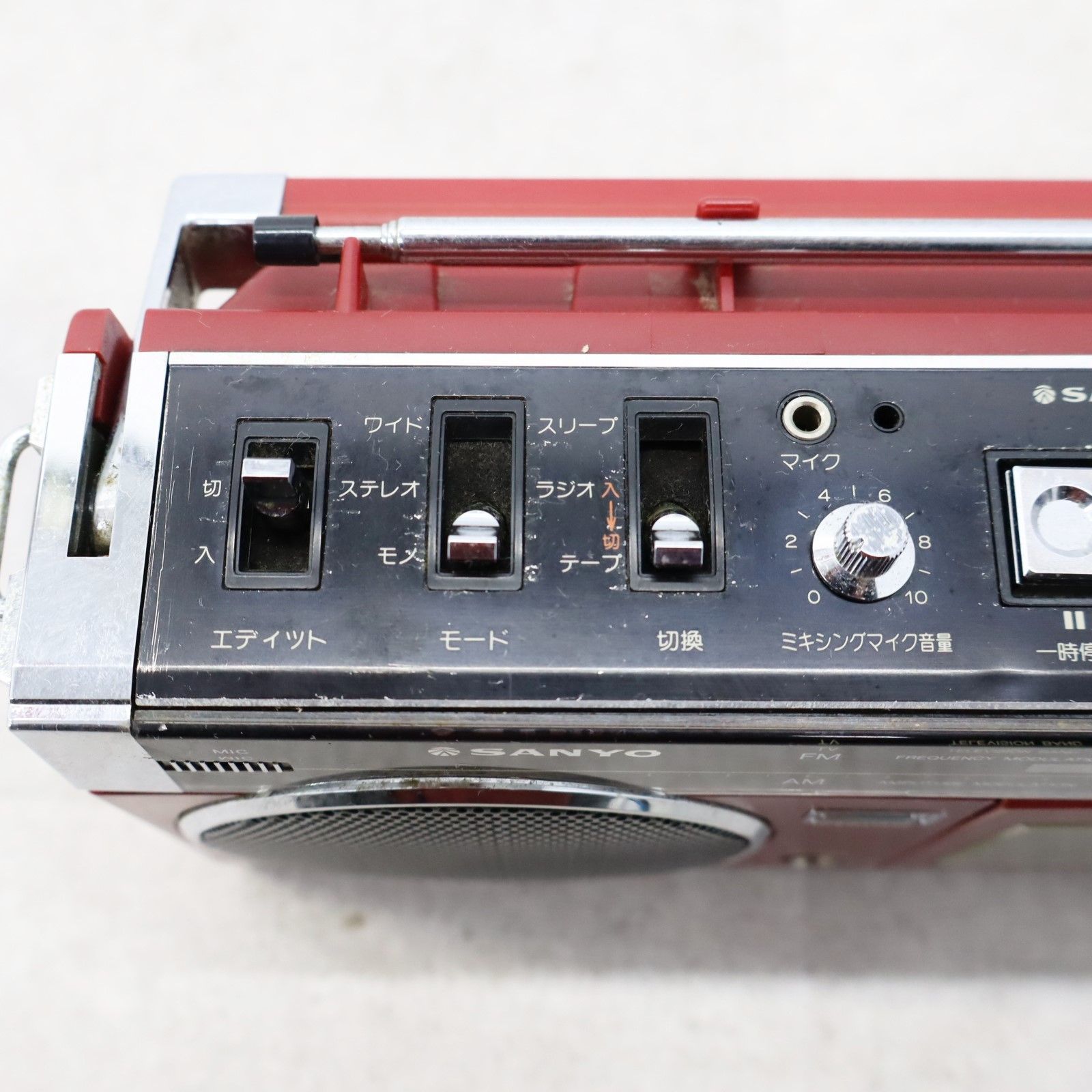 ◇ラジオOK 昭和レトロ｜カセットレコーダー｜SANYO サンヨー MR
