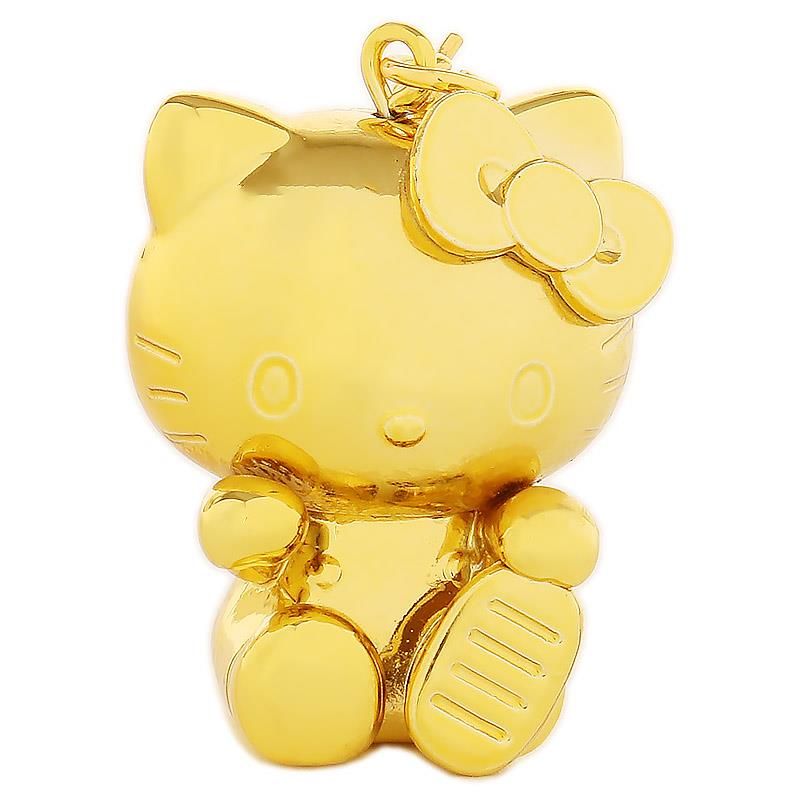 ハローキティ 金ピカ根付 ストラップ 金運 干支縁起 サンリオ sanrio