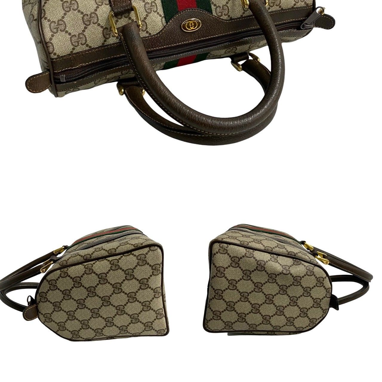 極 美品 GUCCI グッチ オールドグッチ ヴィンテージ シェリーライン GG