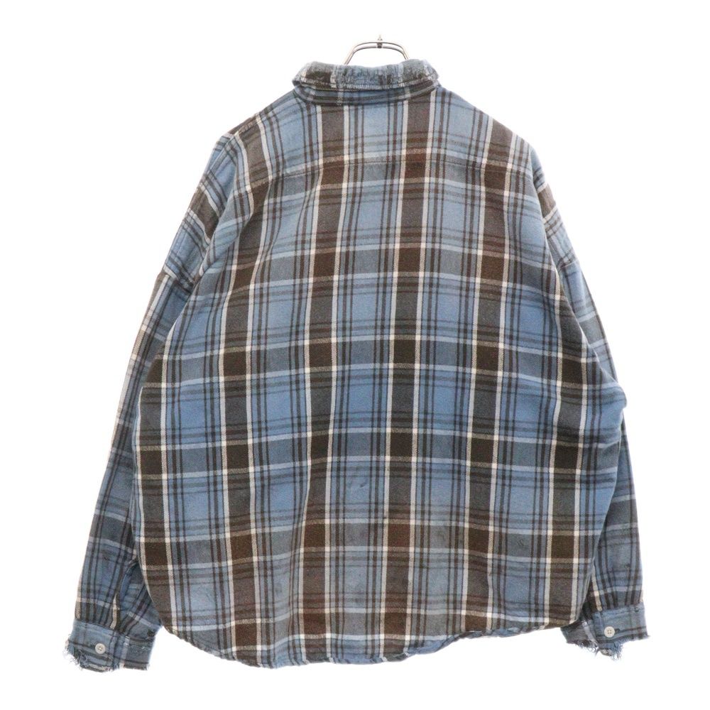 SAINT MICHAEL (セントマイケル) 24AW FRANNEL SHIRT ダメージ加工
