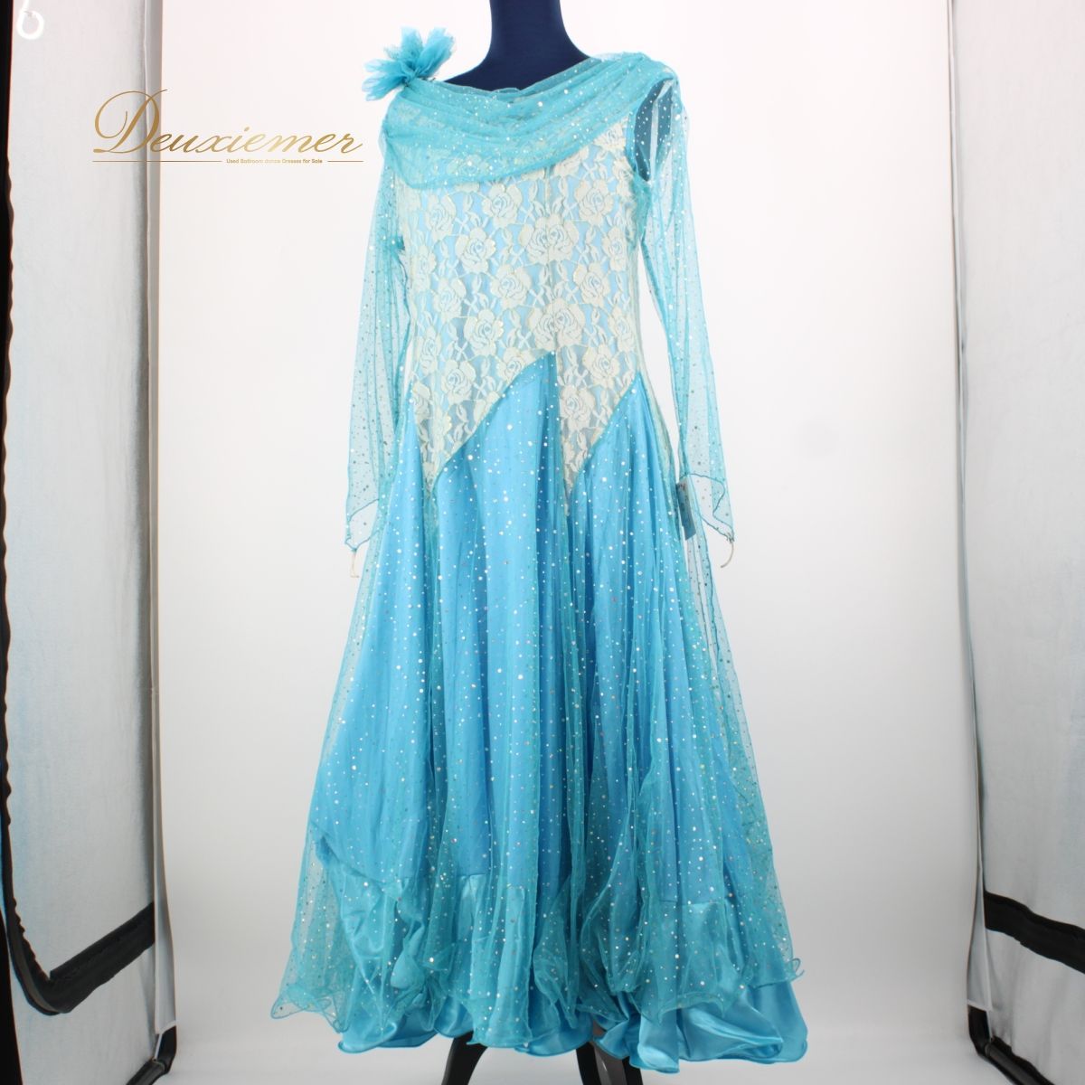 専用♡美品◇ICHIOKU 社交ダンスドレス ワンピース 花柄 スパンコール