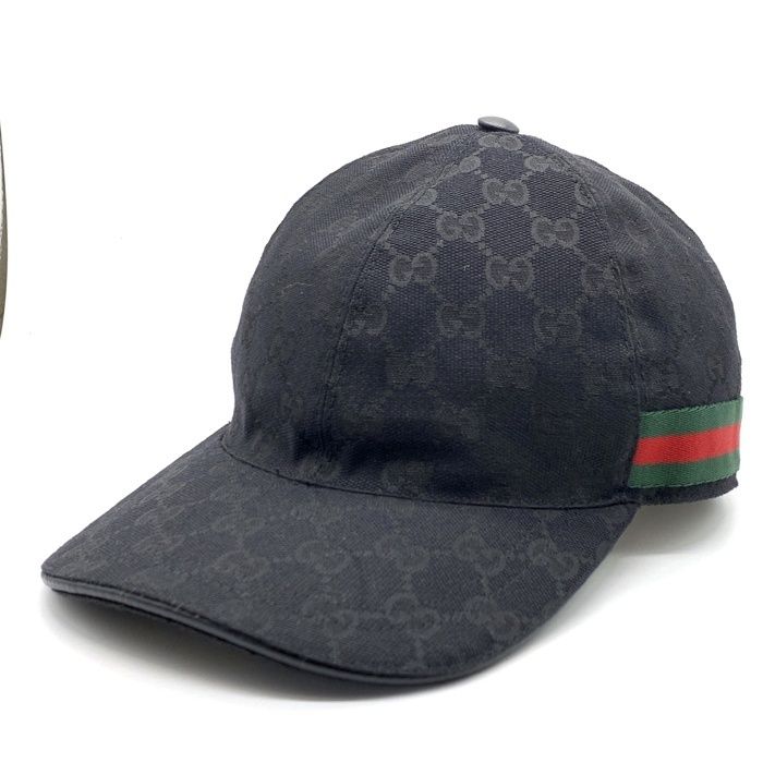 Gucci グッチ GGキャンバス シェリーライン ベースボールキャップ