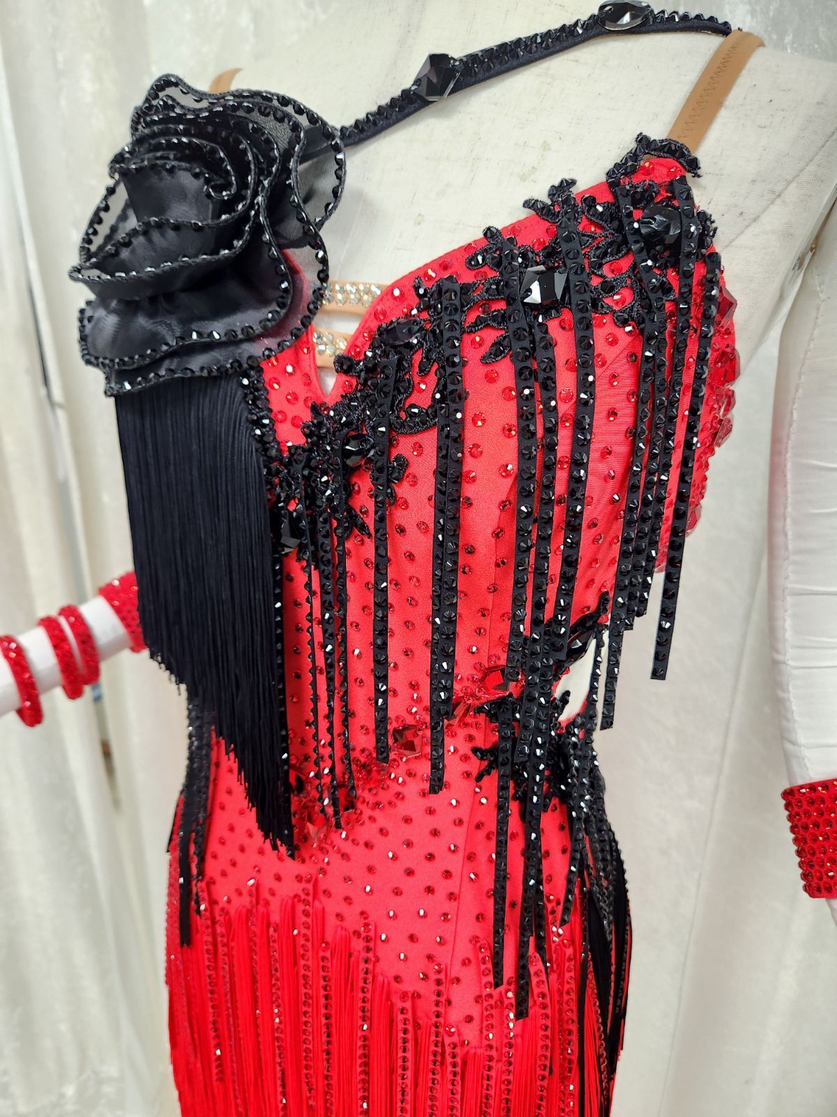 社交ダンス 白樺ドレス公式ラテンドレス ダンスドレス ラテン衣装