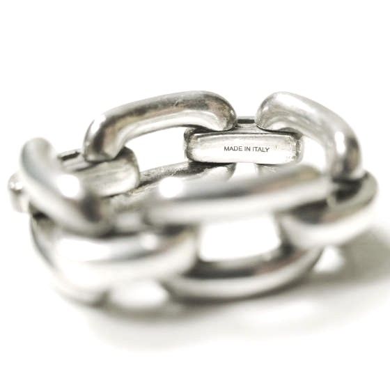 RALPH LAUREN ラルフローレン イタリア製 チャンキーチェーンリング 9