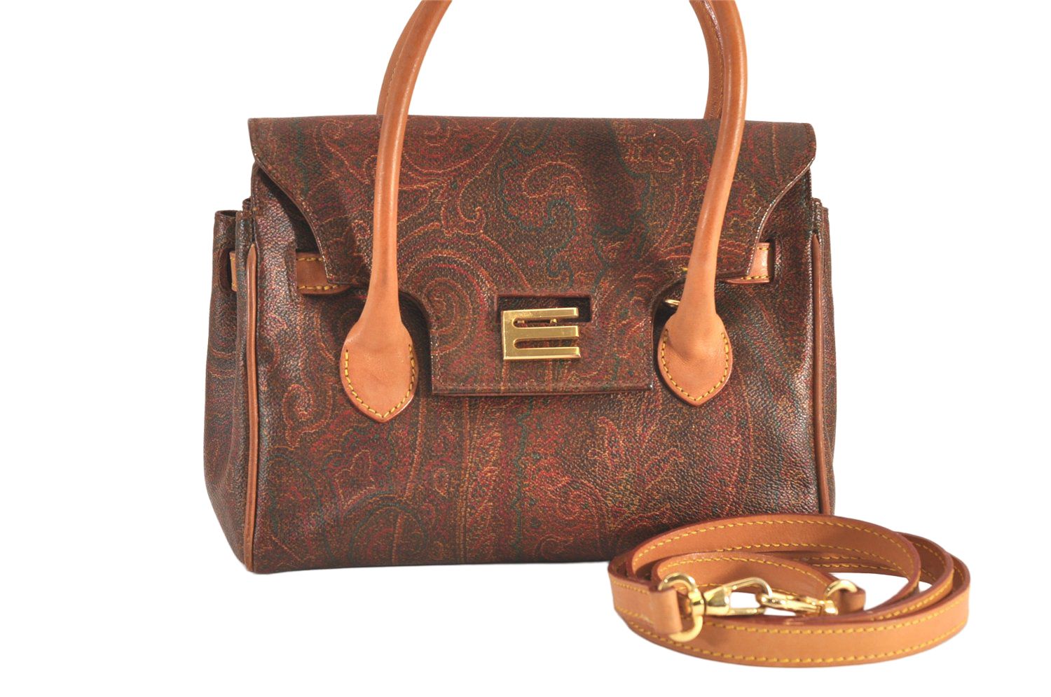 エトロ ミニボストン ETRO人気定番商品ペイズリー ボストンバッグ