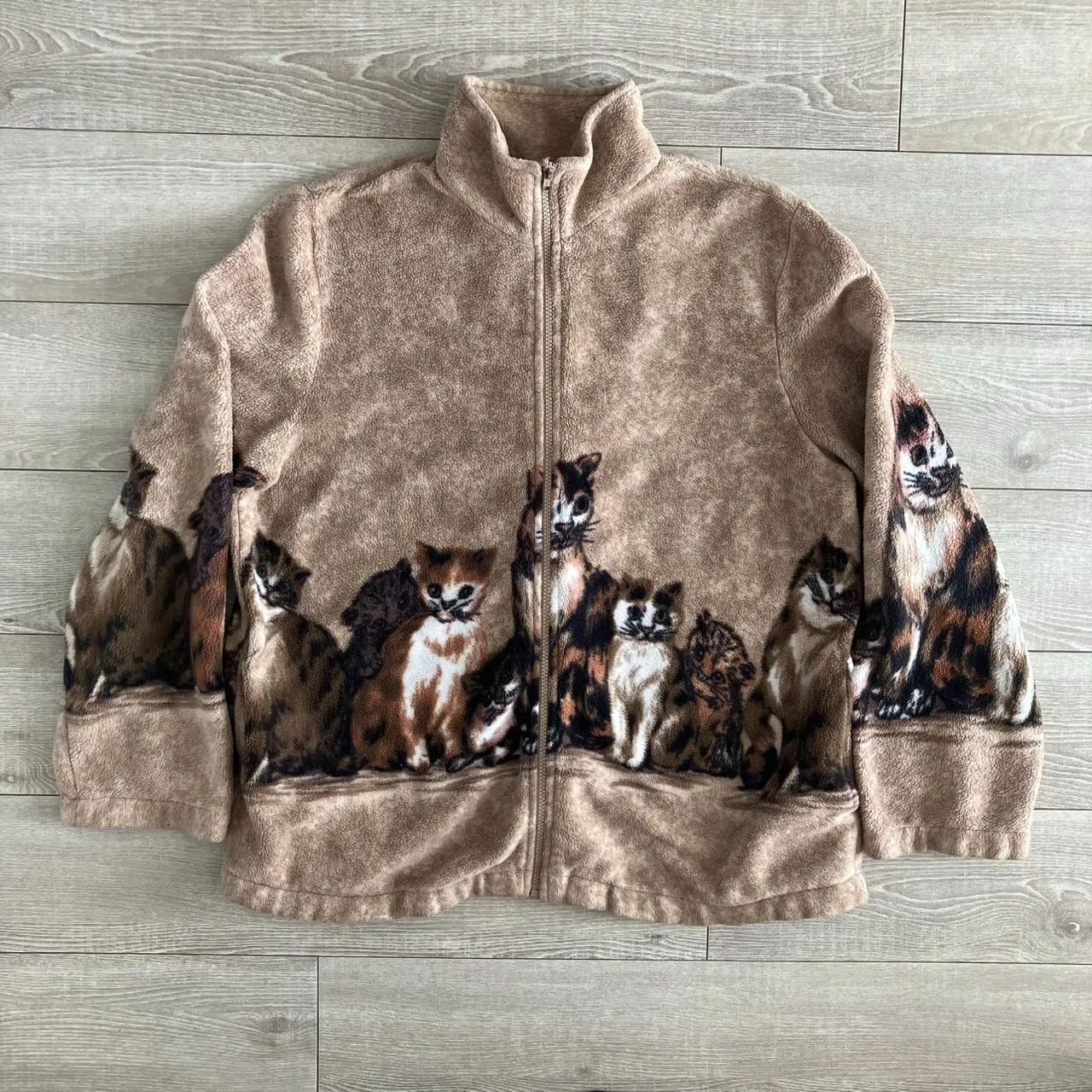 あのちゃん 着用 キャット 猫柄 フリースジャケット M - メルカリ
