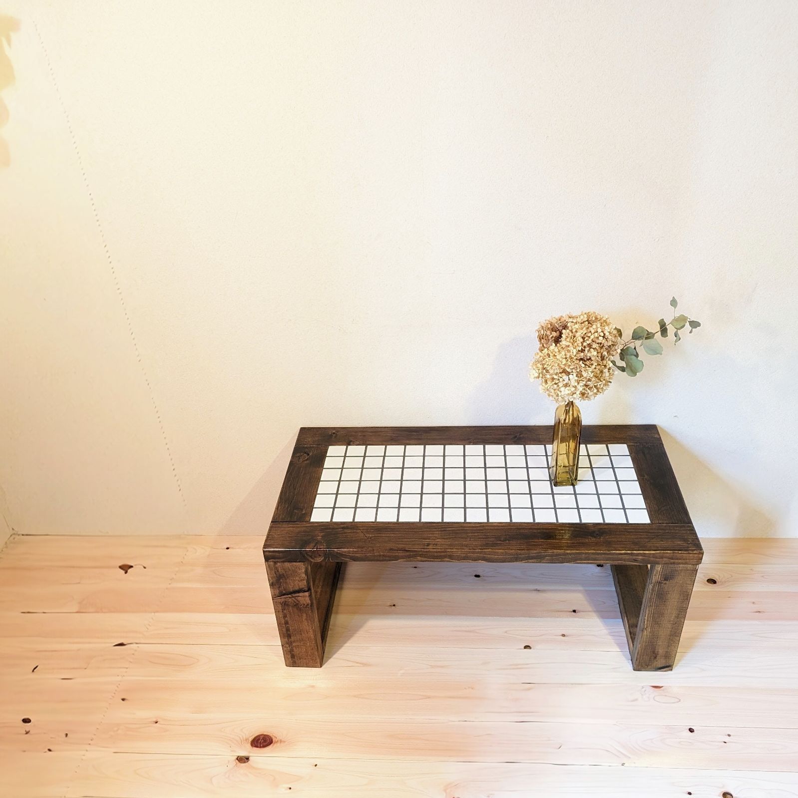 サイズオーダー可】✳受注生産✳ 昭和レトロ タイル ローテーブル