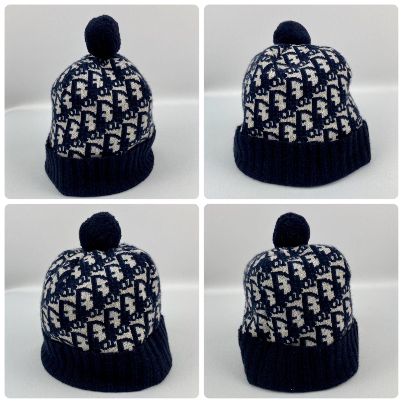 箱付き【極美品】Christian Dior ディオールポンポン ビーニー