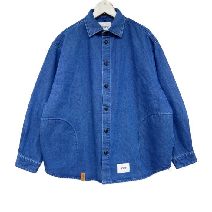WTAPS ダブルタップス 国内正規 24SS WCPO 02 SHIRT LS COTTON DENIM