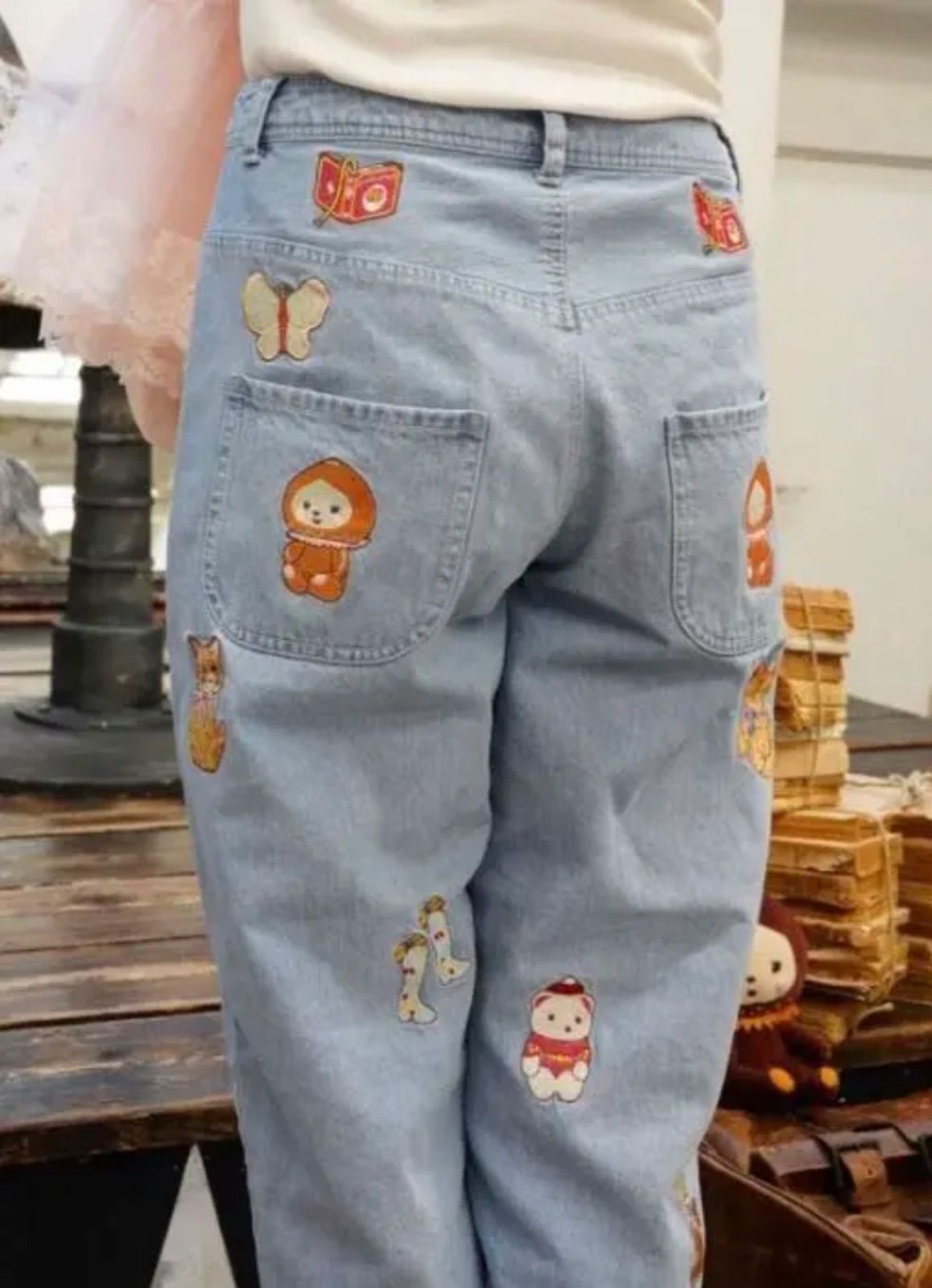 新品】yukiemon ユキエモン yukiemon おまもりデニム Mサイズ/うすめ