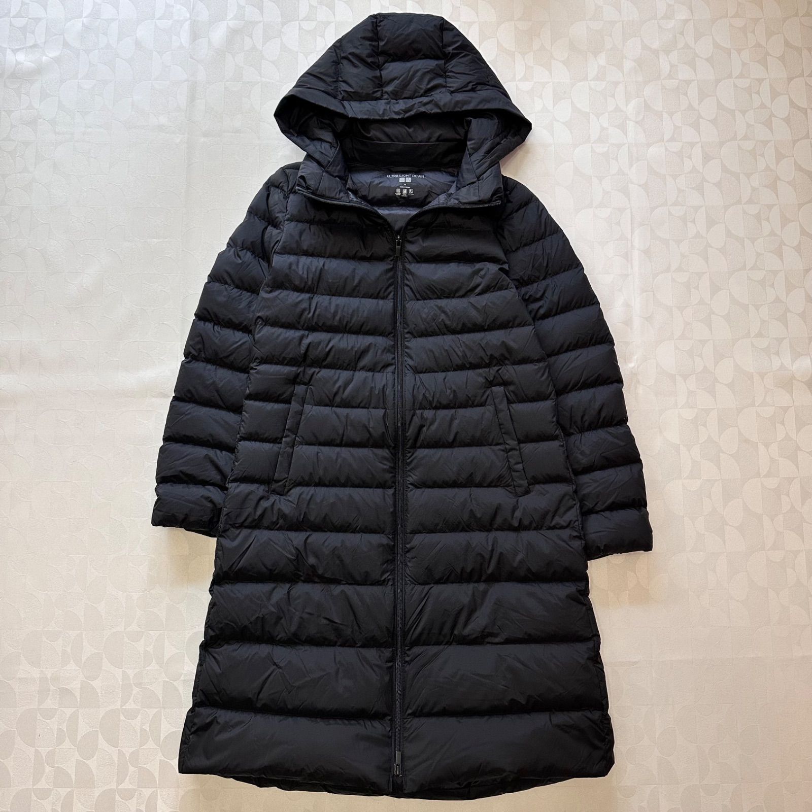 UNIQLO ユニクロ ウルトラライトダウン ロングコート M ブラック 黒