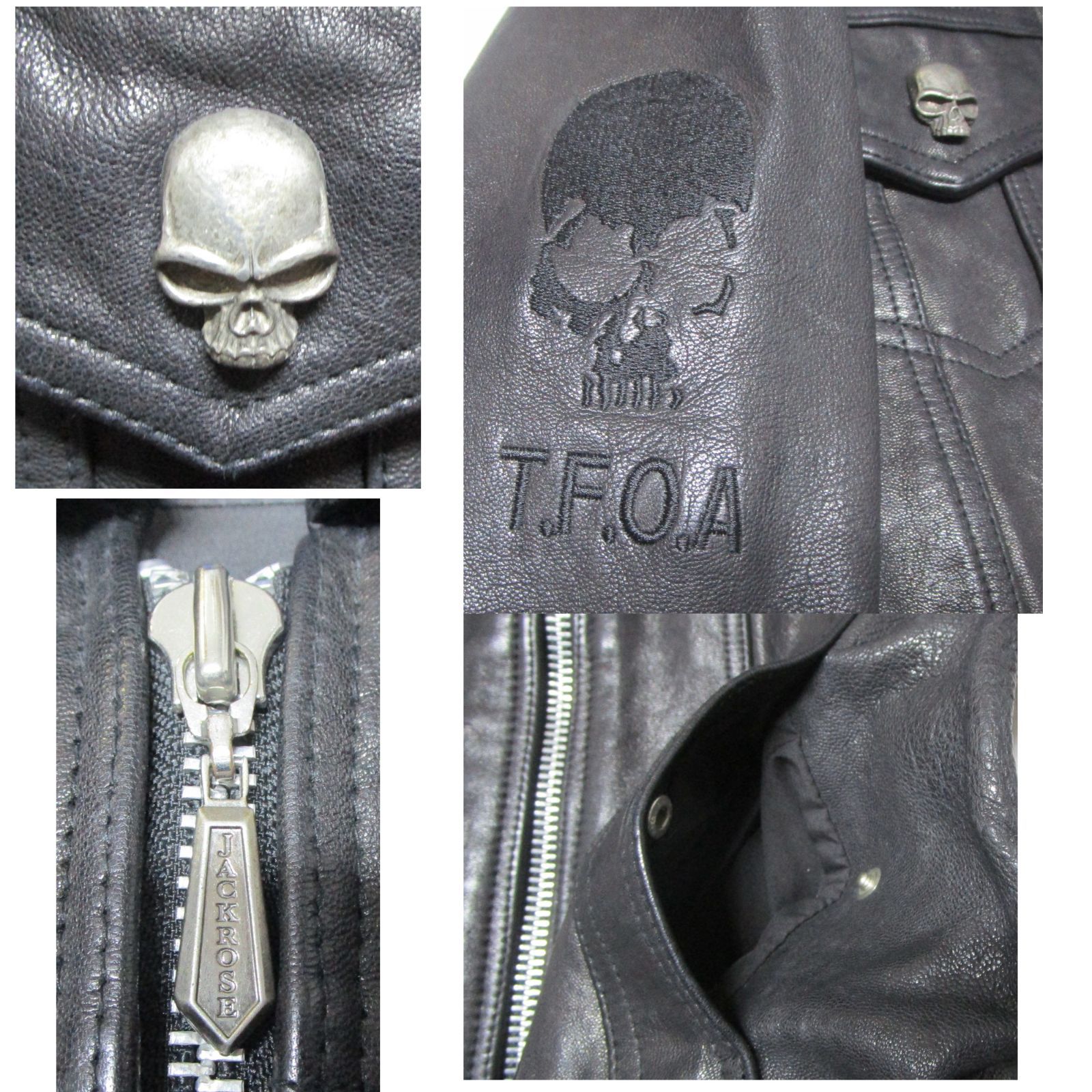 JACKROSE × COLLARS クローズ 河内鉄生モデル ライダースジャケット M