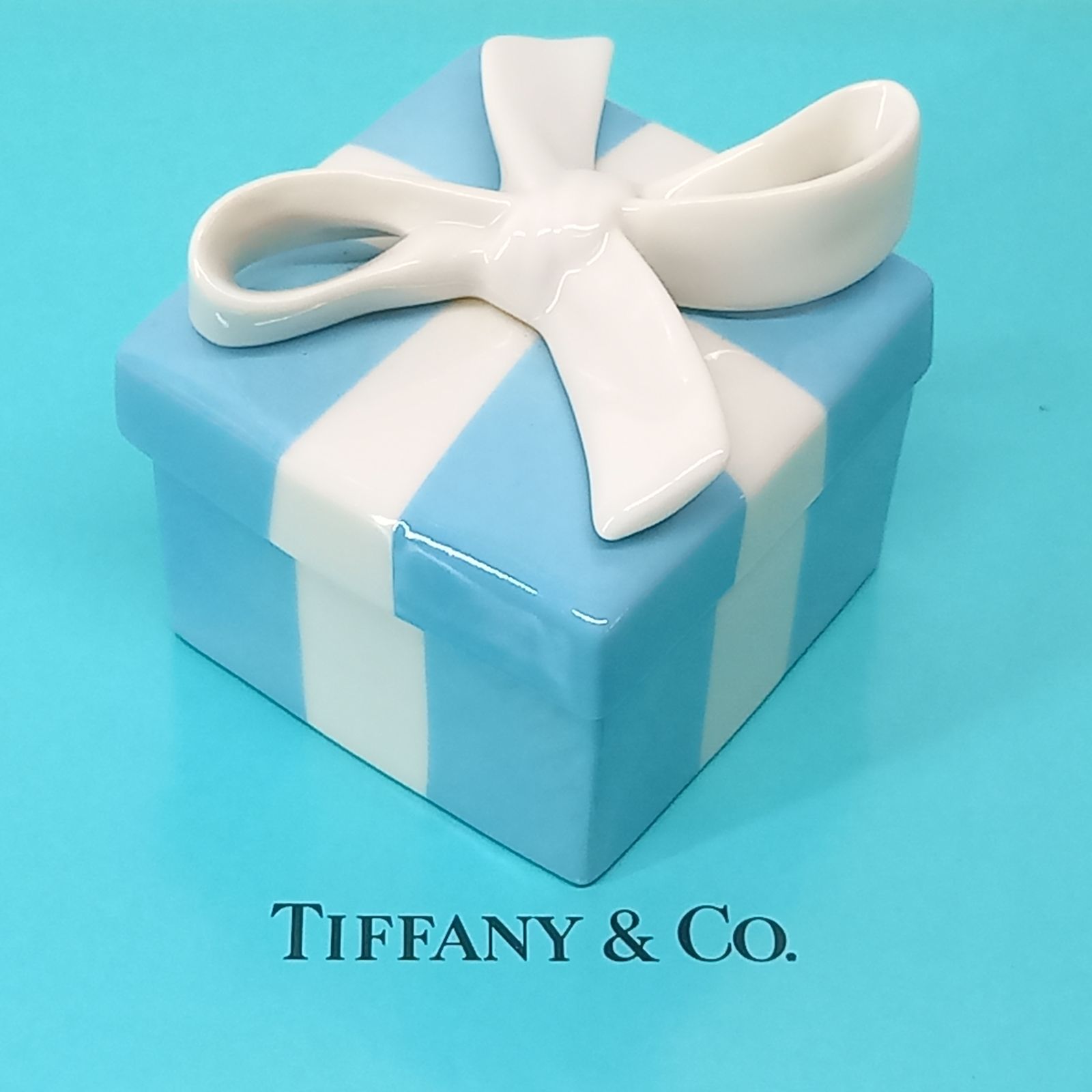 Tiffany ティファニー ジュエリーボックス 5.5㎝ 陶器 プレゼント