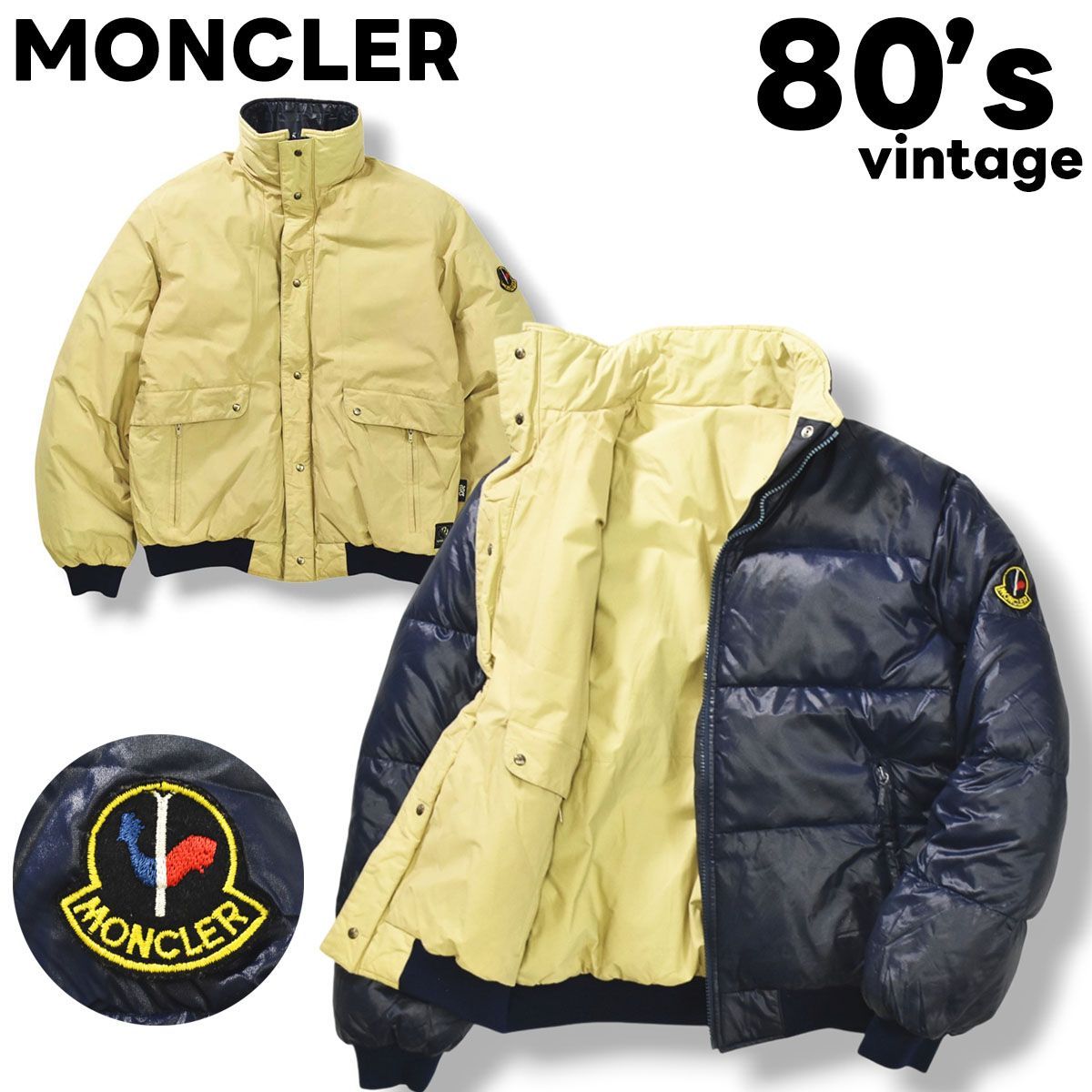 希少】 80sヴィンテージ モンクレール MONCLER ゴアテックス GORE-TEX