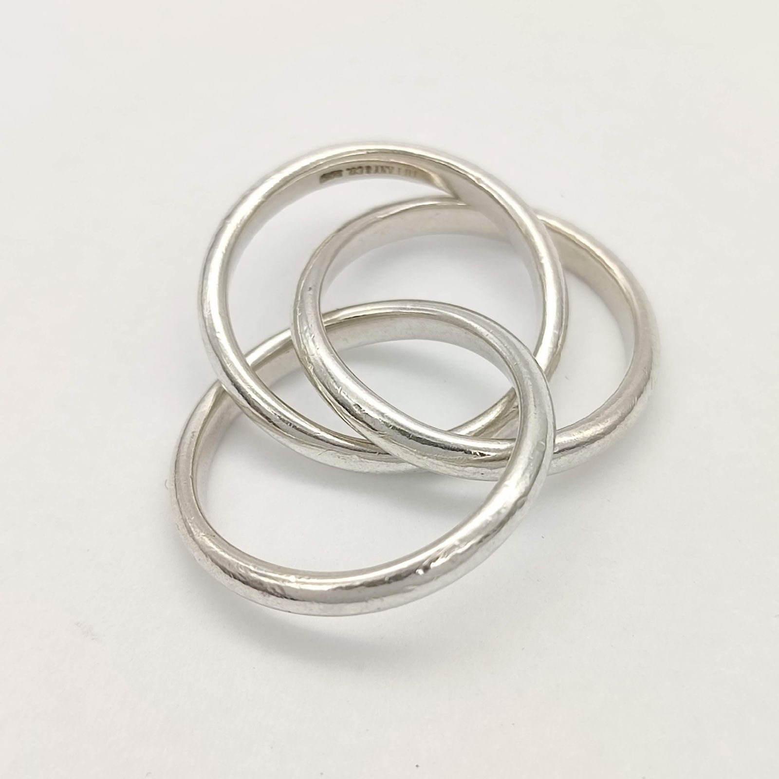 Tiffany ティファニー トリニティリング 3連 シルバー925 11号 - メルカリ