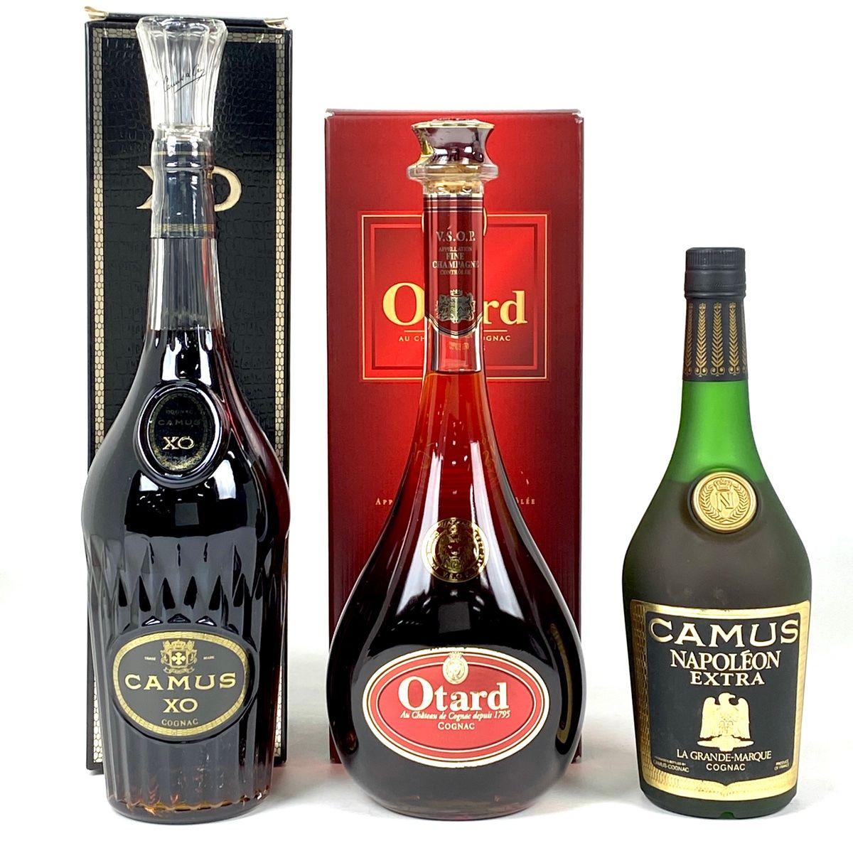 ブランデー3本セット レミーマルタン＆CAMUS XO＆Otard ブランデー3本