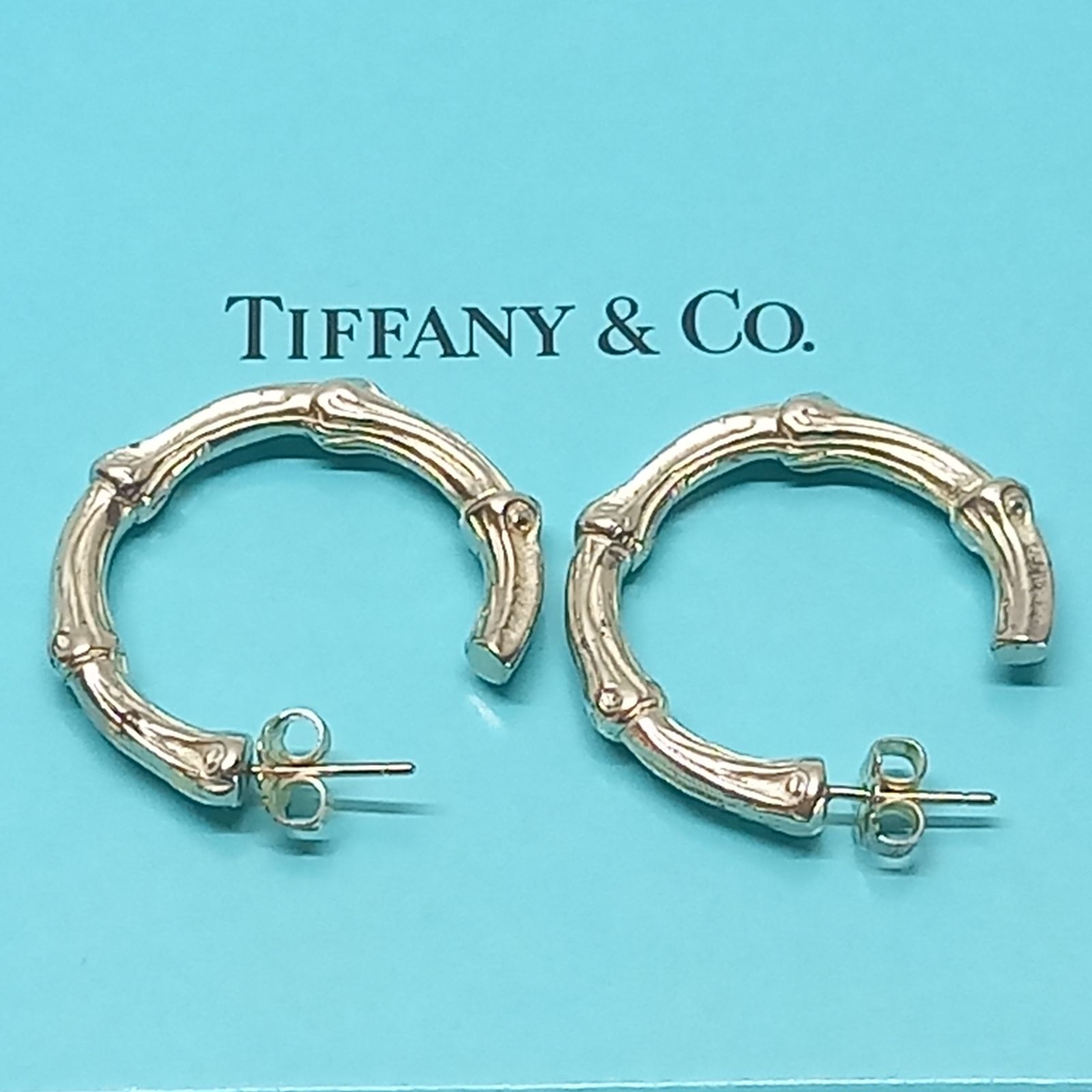 ティファニー バンブー フープ ピアス 925 シルバー TIFFANY &Co