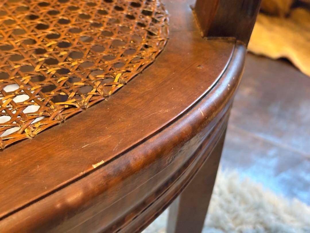 ラタン 籐 ラウンド 英国スタイル 猫脚 クラシック クラシカル 2脚 nz