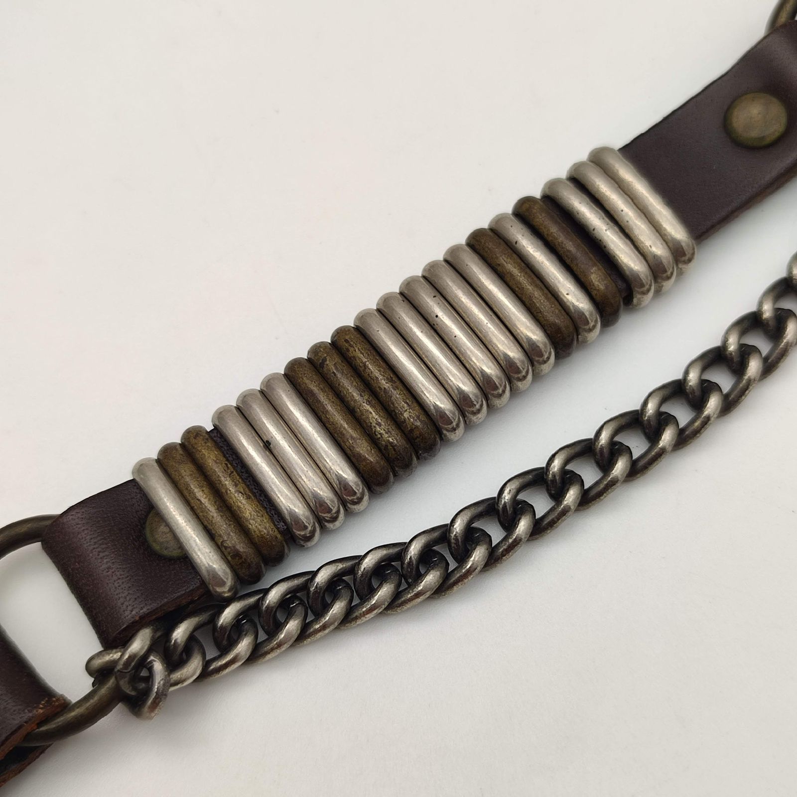 Maison Margiela メゾンマルジェラ 11 ブラウンレザーブレスレット