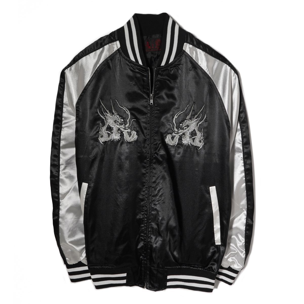 スカジャン メンズ サテンジャンパー スーベニア ジャケット