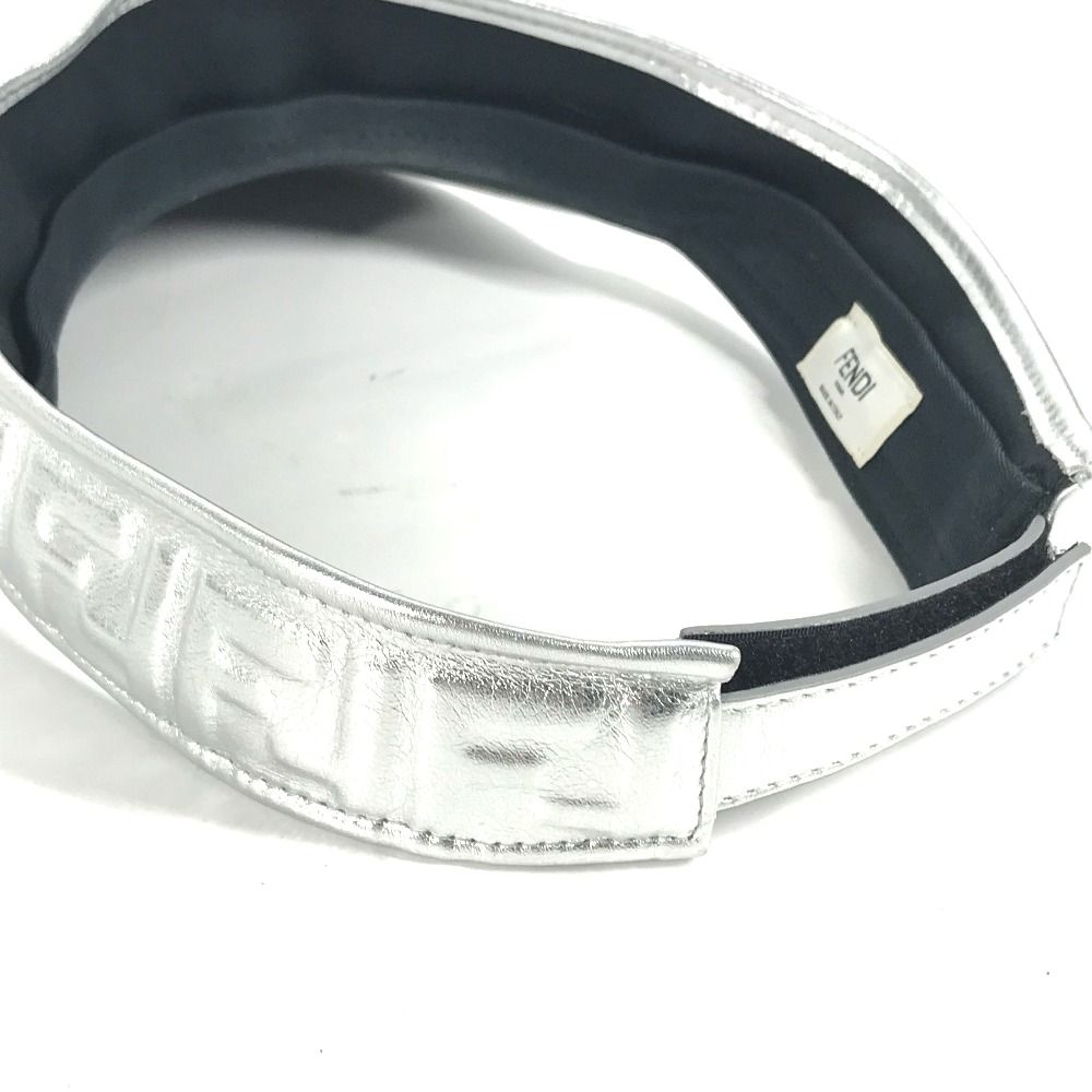 FENDI フェンディ サンバイザー ズッカ レザー - メルカリ