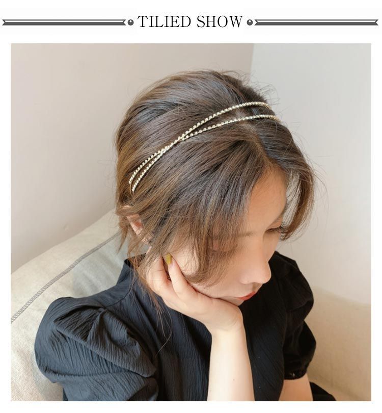 ☆ satmさま専用☆ acca アッカ 3連 ラインストーン カチューシャ