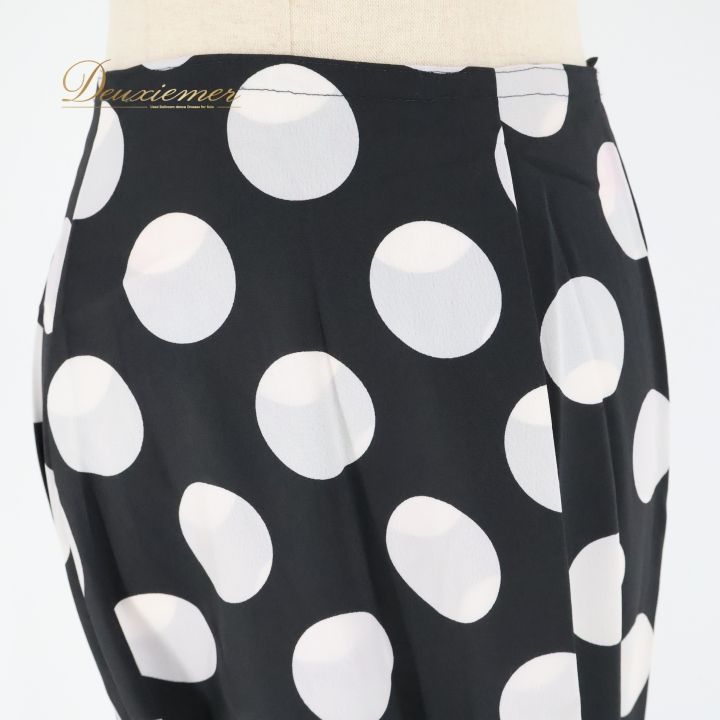 フラメンコ 衣装 バタデコーラ ファルダ スカート 黒 ボランテ 水玉
