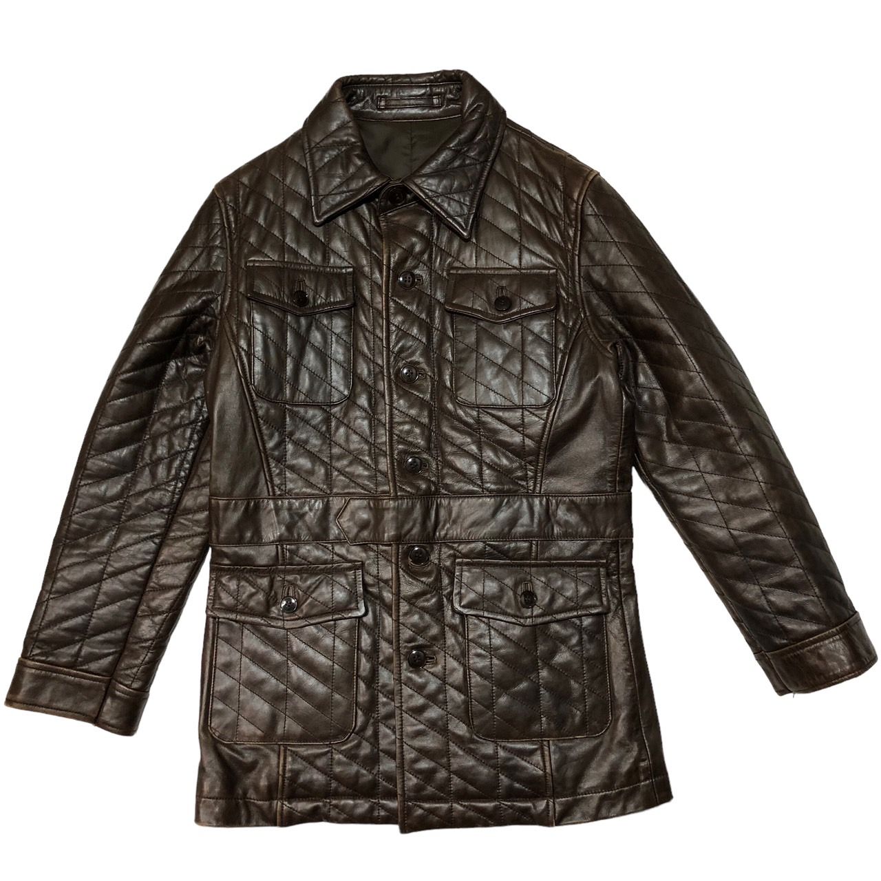 ABAHOUSE(アバハウス) 90'sキルティングレザージャケット/レザーコート