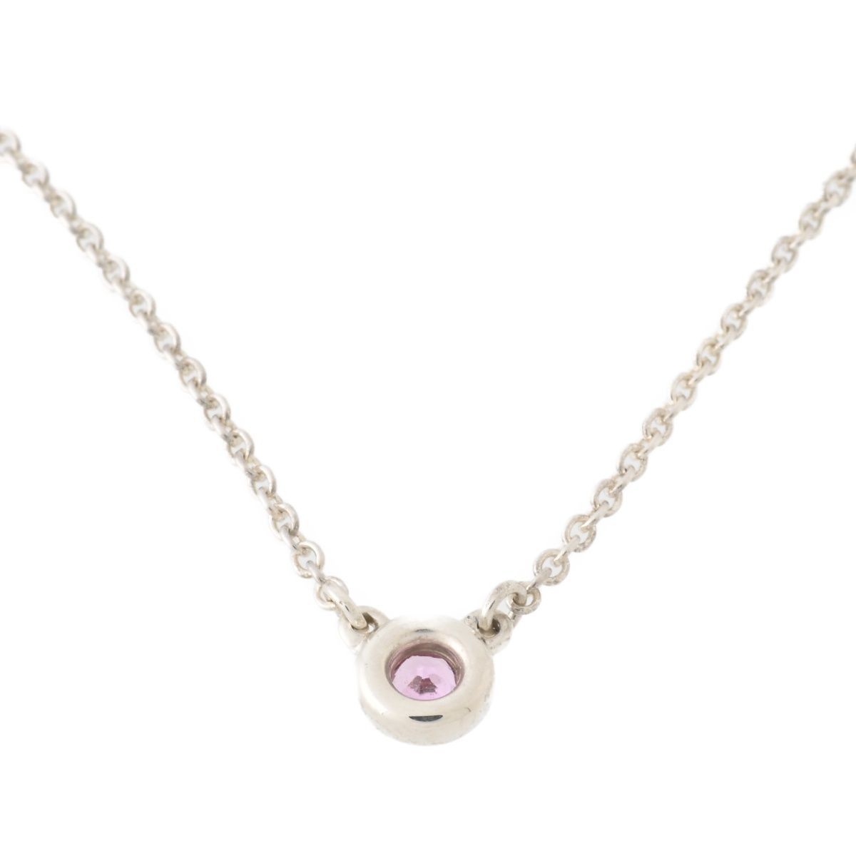 ティファニー/TIFFANY ネックレス カラー バイザヤード Sv.925 ピンク