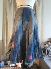 2026年最新】デニム パッチワーク スカートの人気アイテム - メルカリ