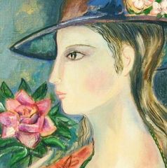 いわさきちひろ 「赤い毛糸帽の少女」 リトグラフ 真作保証 限定500部