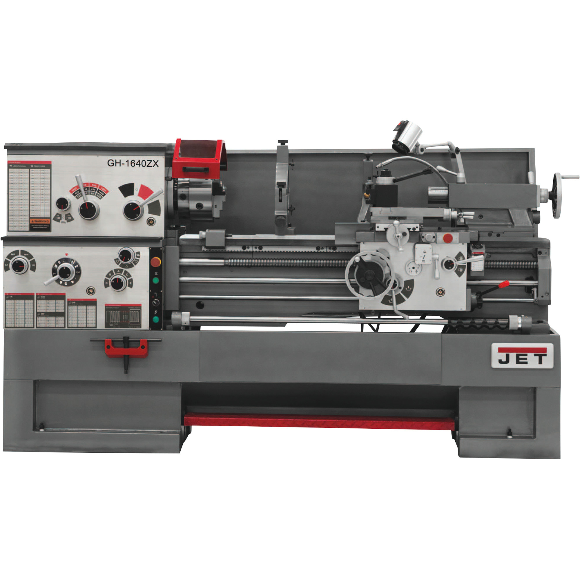 JET ZX Large Spindle Bore Metal Lathe, 16in. x 40in., Model# GH