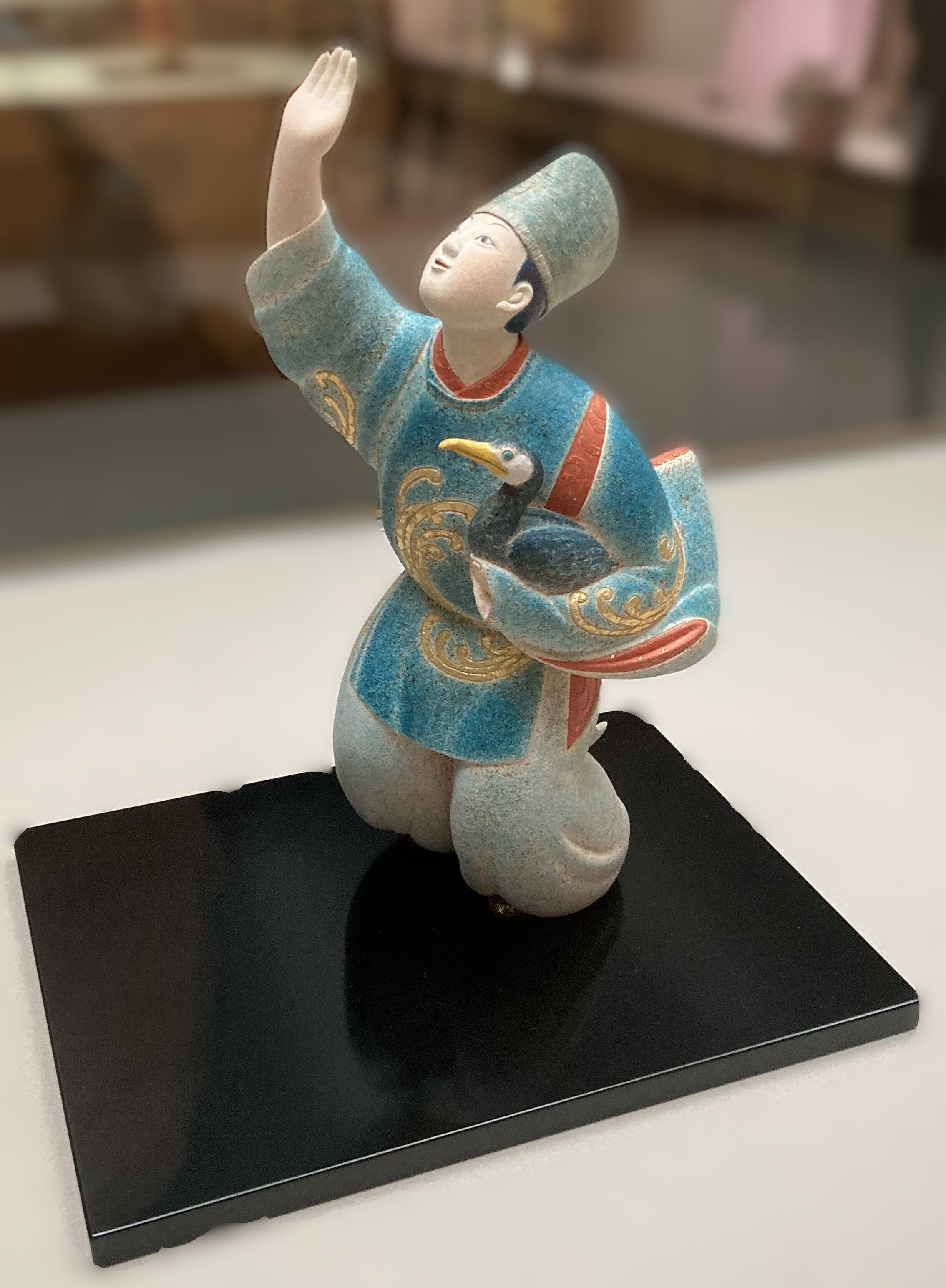 紺谷力 彩塑人形 野遊び 作歴付き 紺谷力 彩塑人形 野遊び 作歴付き