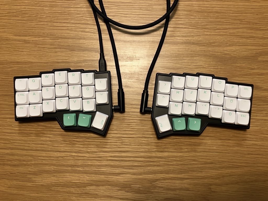 外付けキーボード初心者が左右分割40%キーボードに挑戦してみた