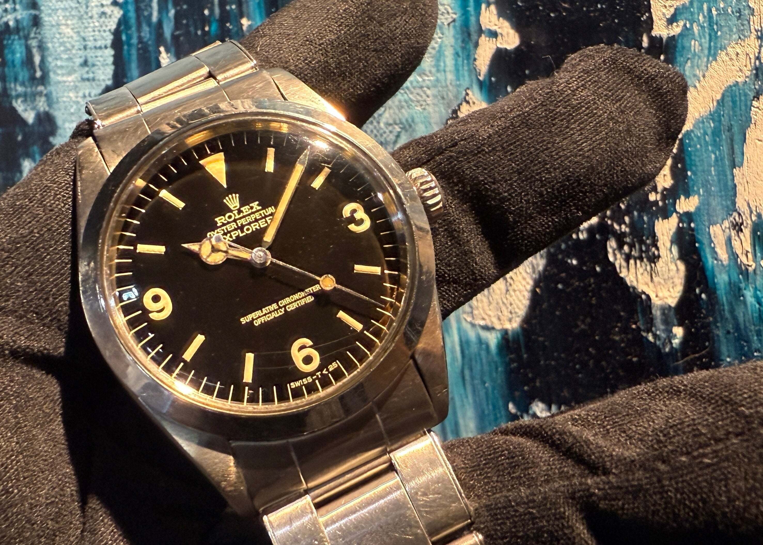 漆黒ミラー ロレックス エクスプローラー 1016 66年 オールトリチウム