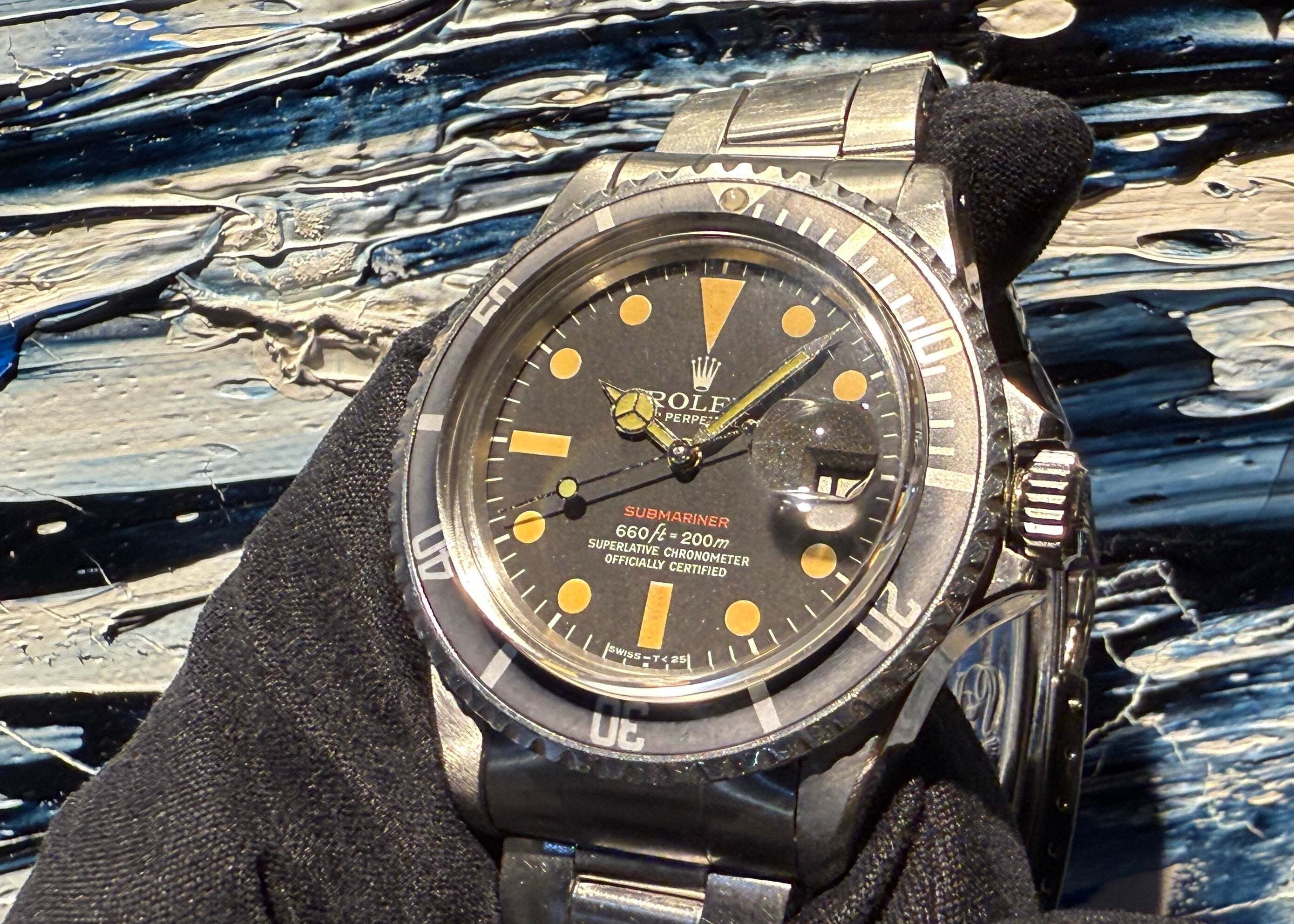 ロレックス 赤サブマリーナー 1680 MK5/パンプキンダイヤル 73年