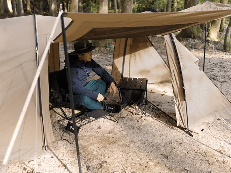 焚き火との相性バッチリなソロ用テント！DOD『カマボコテントソロTC