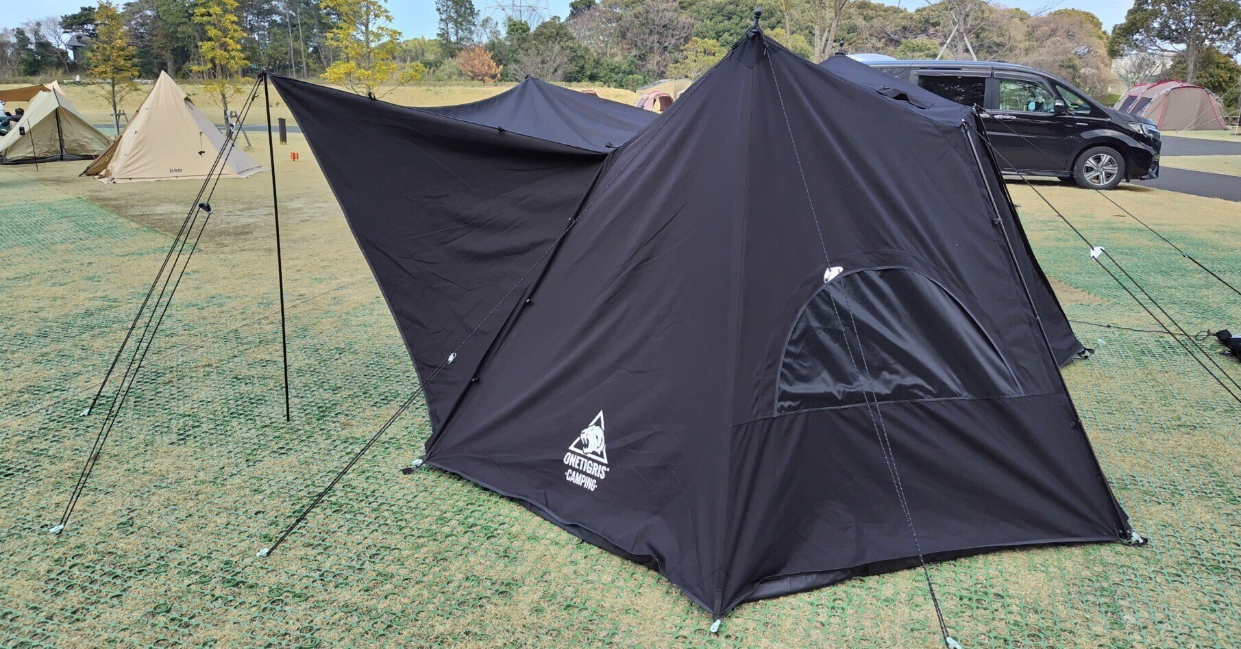 ONE TIGRIS SOLO HOMESTEAD 黒TCの備忘録（初心者のテントの立て方