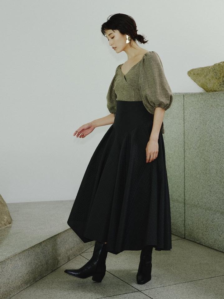 FRAY I.D(フレイ アイディー)の「キルティングジャガードフレア