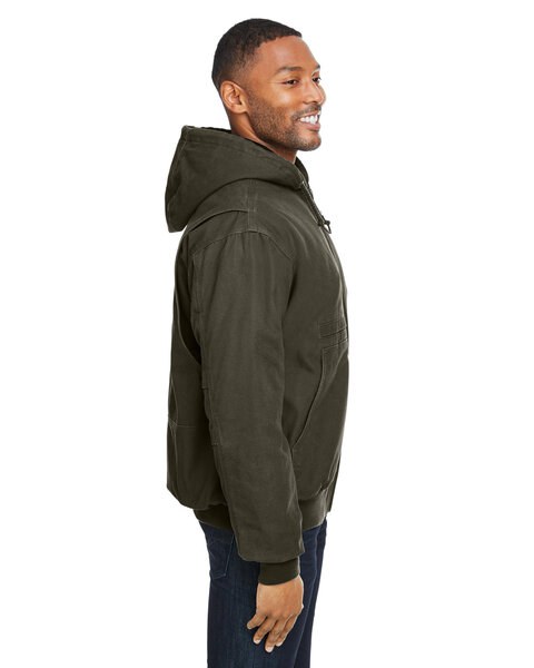 Dri Duck 5034 - Men's Laramie Canvas Hooded Jacket - Olive