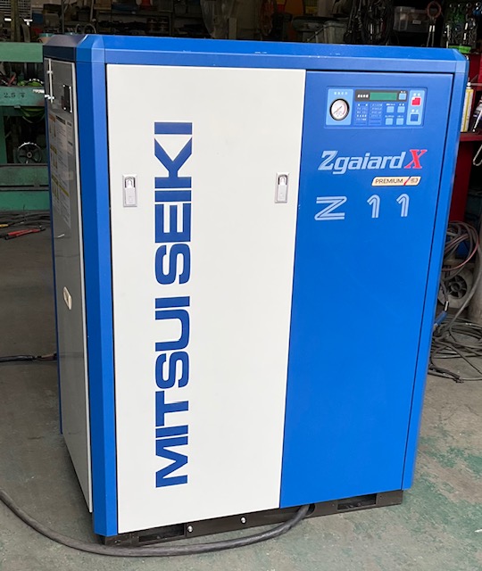 三井精機 11kWエアーコンプレッサー Z115AX-R | マシンライフ