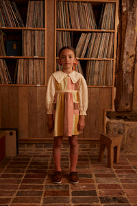 Cotton woven embroidered dress vintage inspired child. – Apolina