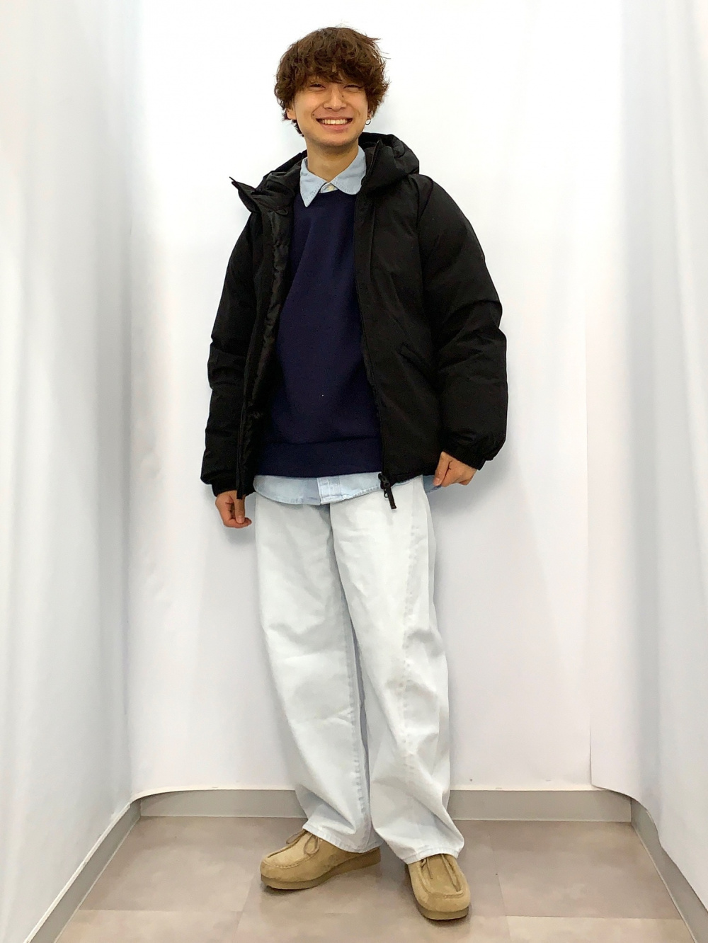パデッドシェルパーカ ENGINEERED GARMENTS、スウェットライクニット