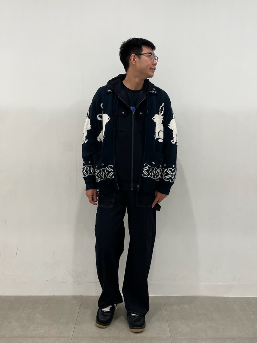 フルジップニットジャケット by rokh、ジップアップパーカ by rokh」の