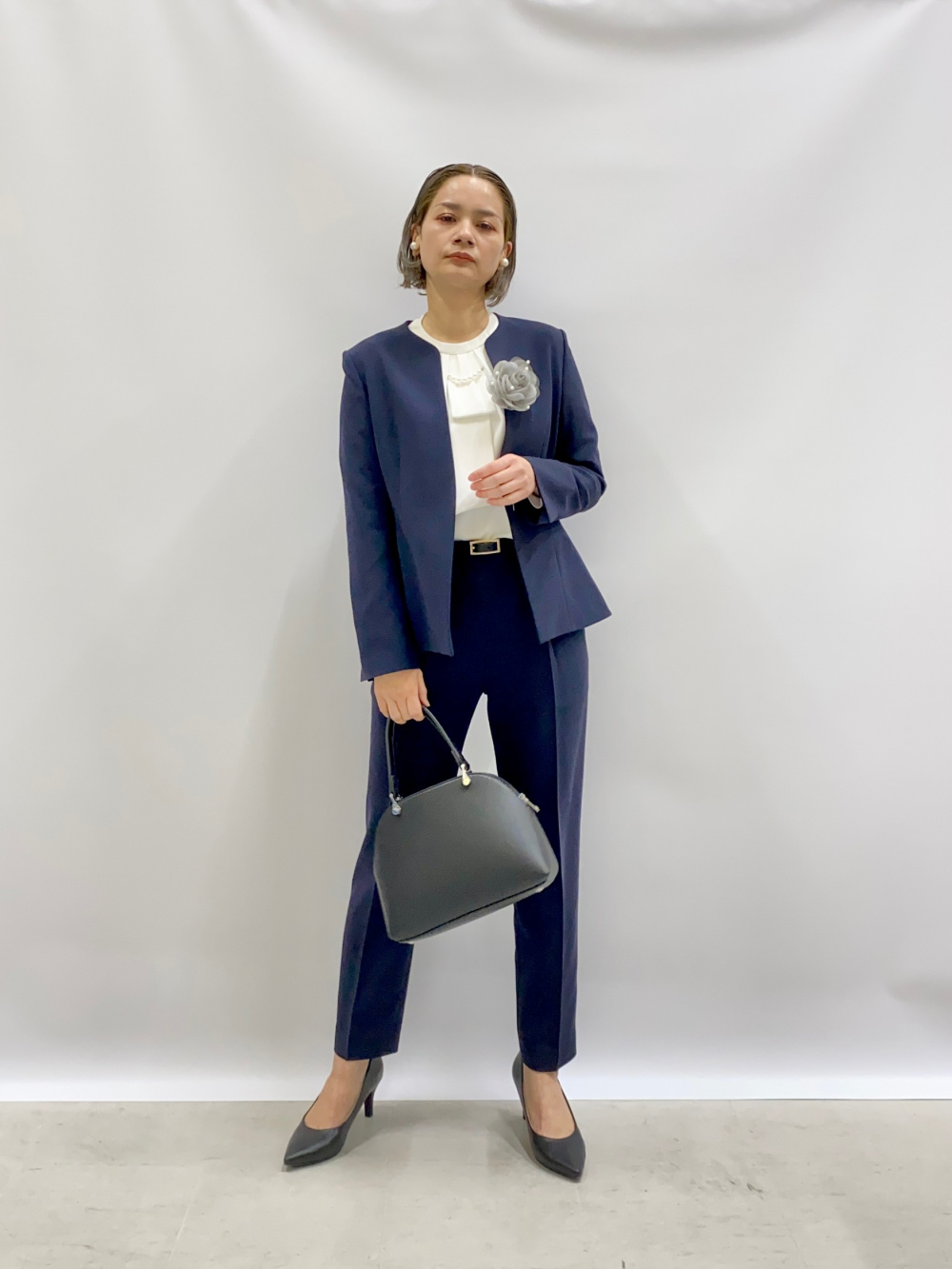 2025年モデル トリアセブレンドペプラムジャケット、トリアセブレンド