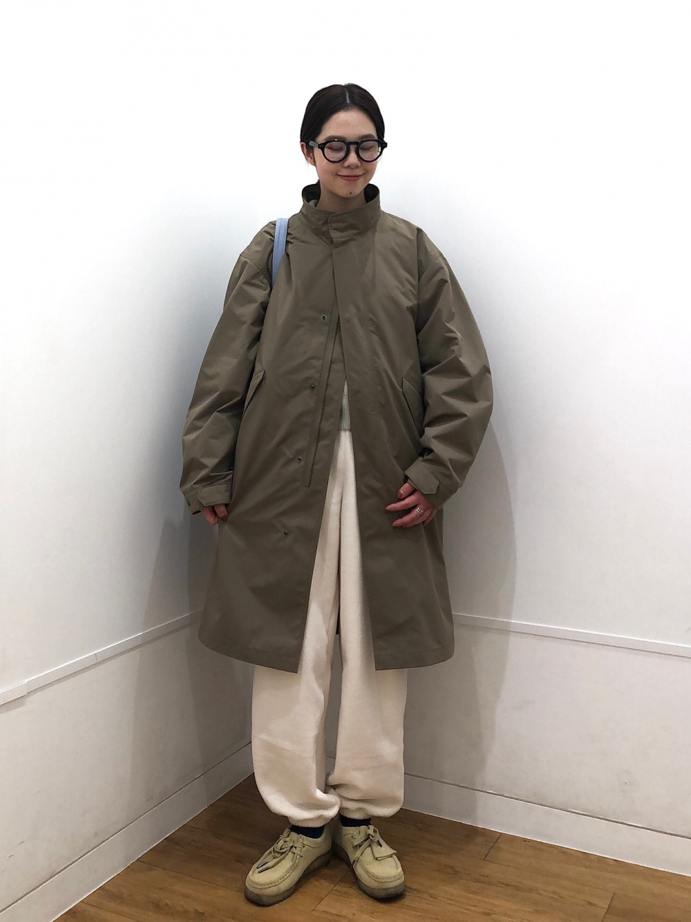 スウェットオーバーサイズプルパーカ、ウィンドプルーフ2WAYコート」の