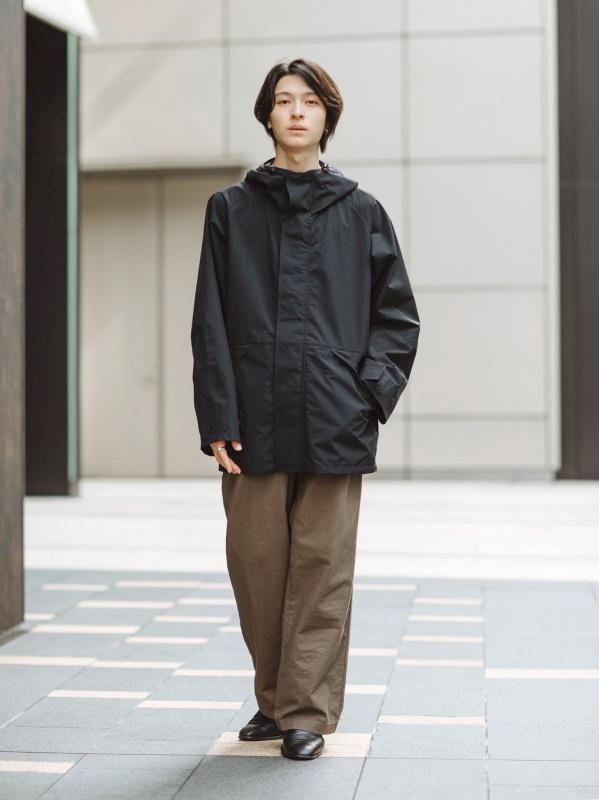 ブロックテックユーティリティパーカ（メンズ）の着用コーディネート