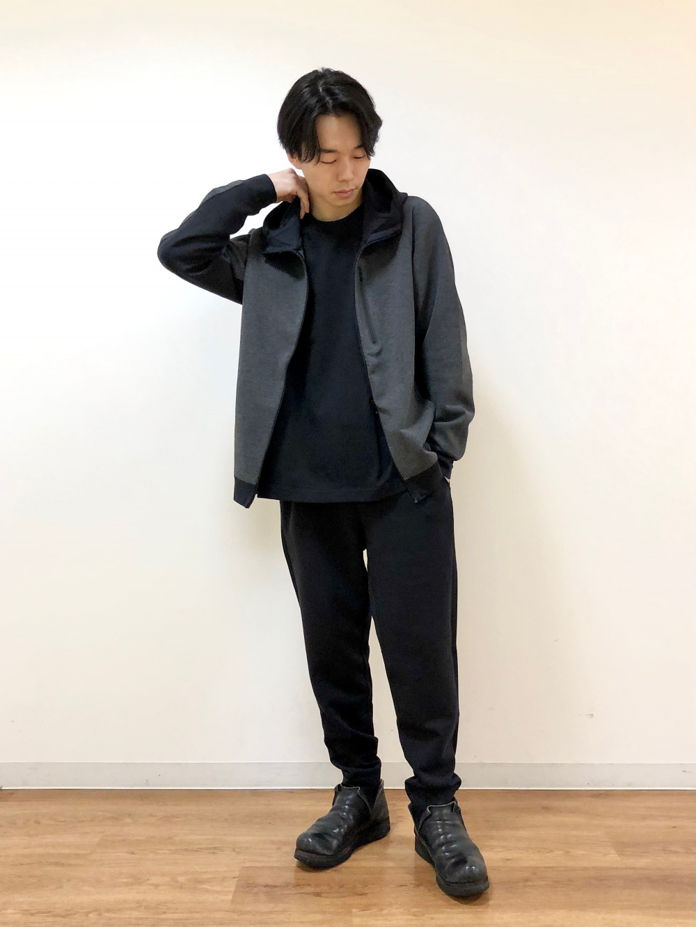 ドライストレッチスウェットフルジップパーカ、ドライストレッチ