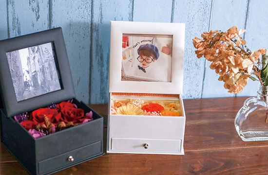 小物入れにもなる♪引き出し＆フォトフレーム付きボックスが新登場