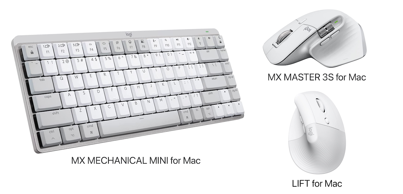 ロジクール、Macユーザー向けの「MX Master 3S」「Lift」マウスや英字